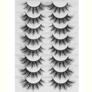 LEKGAVD 8 Pairs 3D Mink False Eyelashes