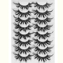 LEKGAVD 8 Pairs 3D Mink False Eyelashes