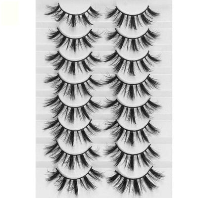 LEKGAVD 8 Pairs 3D Mink False Eyelashes
