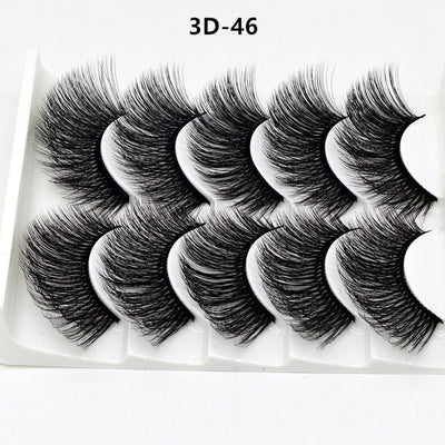 Mink eyelashes 5 pairs