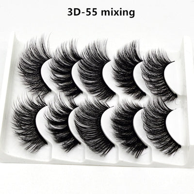Mink eyelashes 5 pairs