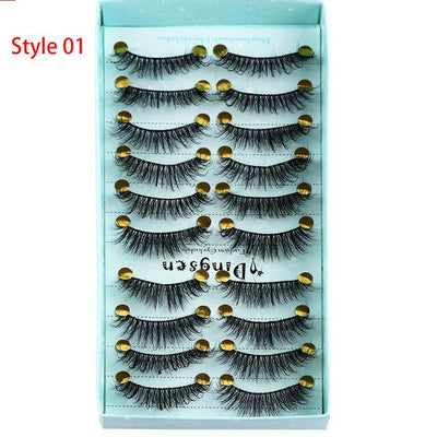 3D Soft Faxu Mink Hair False Eyelashes