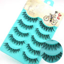 5Pairs Black Handmade Eyelashes